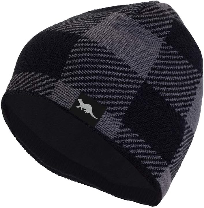OTTER 100% Waterproof Windproof Beanie Hat - Fleece Lined Skull Cap for Men & Women Warm Winter Knit Cap for Hiking, Skiing. - Image 1